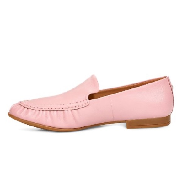 UGG Women Pink Crystal Vivian Suede Loafer Soft Leather Size US 8.5 EU 39.5 - Picture 2 of 10